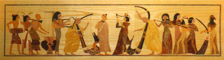 Piano Fall for Harrods Egyptian Room